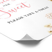 赤面ピンクキリン赤ちゃんシャワーベビーは甘い ポスター (角)