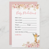 赤面ピンクキリン赤ちゃんシャワーベビー予測 (正面/裏面)