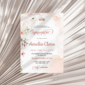 赤面ピンクキンセアニェラ招待状 招待状