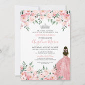 赤面ピンクキンセアニェラ招待状 招待状 (正面)