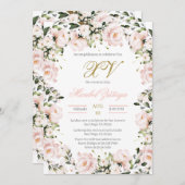 赤面ピンクキンセアニェラ招待 招待状 (正面/裏面)