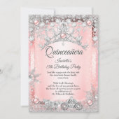 赤面ピンクキンセアニェラ15th冬のキャリッジ 招待状 (正面)
