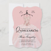 赤面ピンクキンセアニラロヤガウン赤面ピンク 招待状 (正面)