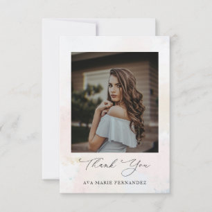 赤面ピンクキンセアニラ写真 サンキューカード