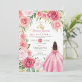 赤面ピンクキンセアニラ15アノスフラワーズ金ゴールド 招待状 (スタンド正面)