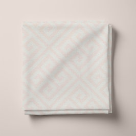 赤面ピンクギリシャ鍵パターン ファブリック