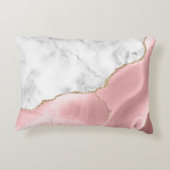 赤面ピンクギルド瑪瑙ホワイトグレー大理石 アクセントクッション (裏面)
