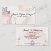 赤面ピンククラシー香水エッセンシャル油 名刺 (正面/裏面)