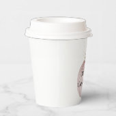 赤面ピンククリスマスオーナメントコーヒーマグ 紙コップ (右)