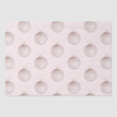 赤面ピンククリスマスオーナメントコーヒーマグ 薄葉紙 (正面)