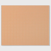 赤面ピンククリームダイヤモンドオンオレンジラッピング紙 ラッピングペーパー (フラット)