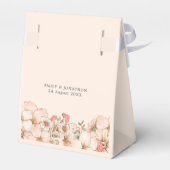 赤面ピンククリーム花模様名日付 フェイバーボックス (裏面サイド)