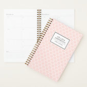 赤面ピンククローバーパターンパーソナライズされたプランナー プランナー手帳 (ディスプレー)