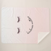 赤面ピンクグラデーションの親切が問題まつ毛 シェルパブランケット (正面(横))