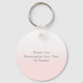 赤面ピンクグラデーションラブガーリーブライダルシャワー キーホルダー (裏面)