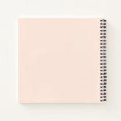 赤面ピンクグラデーション金ゴールド紙吹雪ドットクリエイティブ ノートブック (裏面)