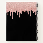 赤面ピンクグラムグリッタードリップス ノートブック (裏面)