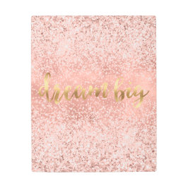赤面ピンクグリジースパークルグリッター メタルプリント