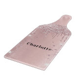 赤面ピンクグリッターのドライブ名 カッティングボード (角)