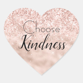 赤面ピンクグリッターグリッジスパークル ハートシール