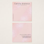 赤面ピンクグリッタージオハートイヤリングディスプレイ (正面&裏面)