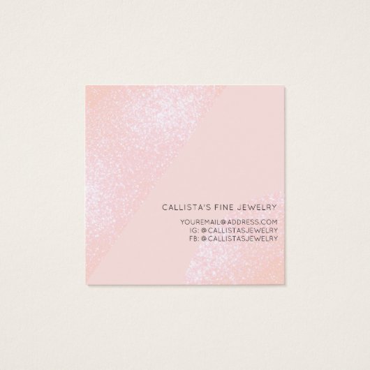 赤面ピンクグリッタージオハートイヤリングディスプレイ (裏面)