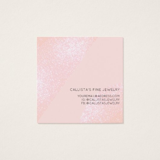 赤面ピンクグリッタージオハートリングや輪表示 (裏面)