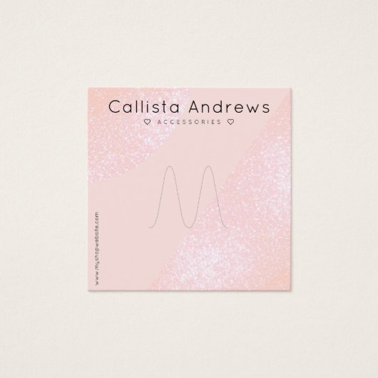 赤面ピンクグリッタージオハートリングや輪表示 (正面)