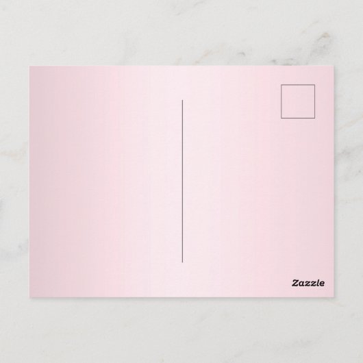 赤面ピンクグリッタースパークルバルーン子供の誕生日 ポストカード (裏面)