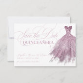 赤面ピンクグリッタードフェミニンレスキンセアニェラ セーブザデート (正面)