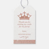 赤面ピンクグリッタープリンセスクラウン特典 ギフトタグ (正面)