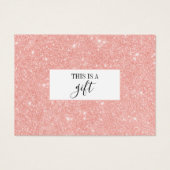 赤面ピンクグリッターメイクアーティストギフト券 (正面)