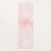 赤面ピンクグリッターレオパードプリント                 ヨガマット (裏面)