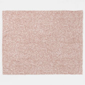 赤面ピンクグリッター      フリースブランケット (正面(横))