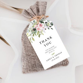 赤面ピンクグリーナリーギフトラベル ギフトタグ