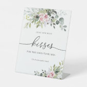 赤面ピンクグリーナリーゲスト何人のキスサイン 台座サイン (正面)