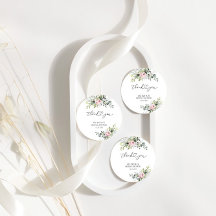 赤面ピンクグリーンブライダルシャワーギフトラベル