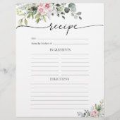 赤面ピンクグリーンレシピページ (正面)