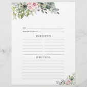 赤面ピンクグリーンレシピページ (裏面)