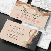 赤面ピンクグレーおよび金ゴールドスモダンクリプト ロイヤリティカード