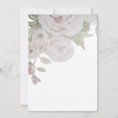 赤面ピンクグレーバラフローラ水色の緑 セーブザデート (裏面)