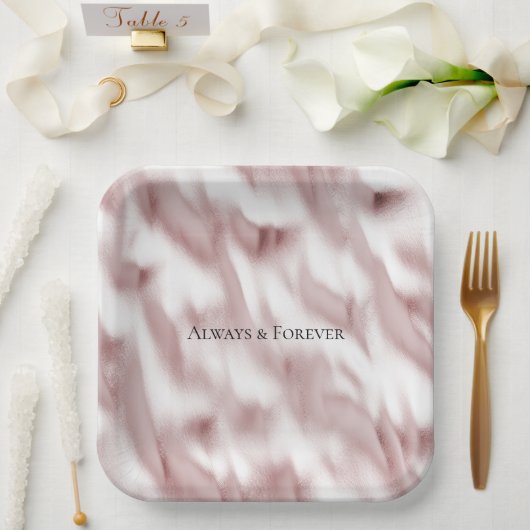 赤面ピンクグ結婚ラムブライダルシャワー ペーパープレート (ウェディング)