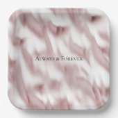 赤面ピンクグ結婚ラムブライダルシャワー ペーパープレート (正面)