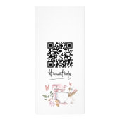 赤面ピンクケーキミキサーフローラベーカリーサービス価格 ラックカード (裏面)