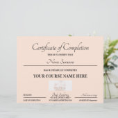 赤面ピンクコースオンライン修了証明書 (スタンド正面)