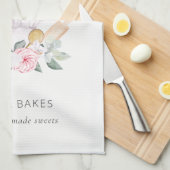 赤面ピンクシェフハットケータリングフローラローラウィスク キッチンタオル (四つ折り)