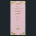 赤面ピンクシック金ゴールドグリッターフレークスグラム結婚ズ メニュー<br><div class="desc">黒のメニューカー結婚ドに赤いバラ。私の店で一致するアイテム。</div>