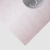 赤面ピンクシャインエレガントモノグラムレターイニシャル 薄葉紙 (詳細)