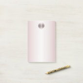 赤面ピンクシャイン&きらめくグラムモノグラ素朴ム ポストイット (デスク上)