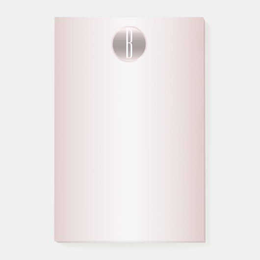 赤面ピンクシャイン&きらめくグラムモノグラ素朴ム ポストイット (正面)